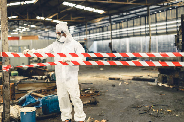 Professional Unattended Death Cleanup technician working in Greenvale, NY